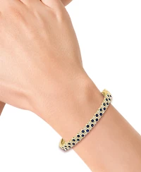 Effy Collection Sapphire (2-1/3 ct. t.w.) & Diamond (1/8 ct. t.w.) Bracelet in Sterling Silver