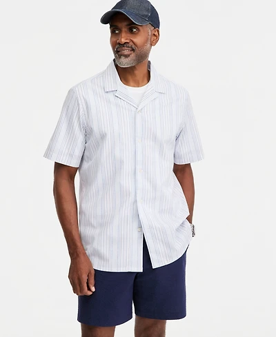 Club Room Men's Summer Dobby Short-Sleeve Shirt, Macy's Exclusive
