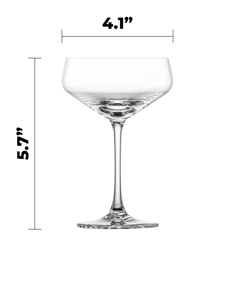 Zwiesel Glas Echo Coupe Cocktail Glasses, Set of 4