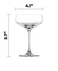 Zwiesel Glas Echo Coupe Cocktail Glasses, Set of 4