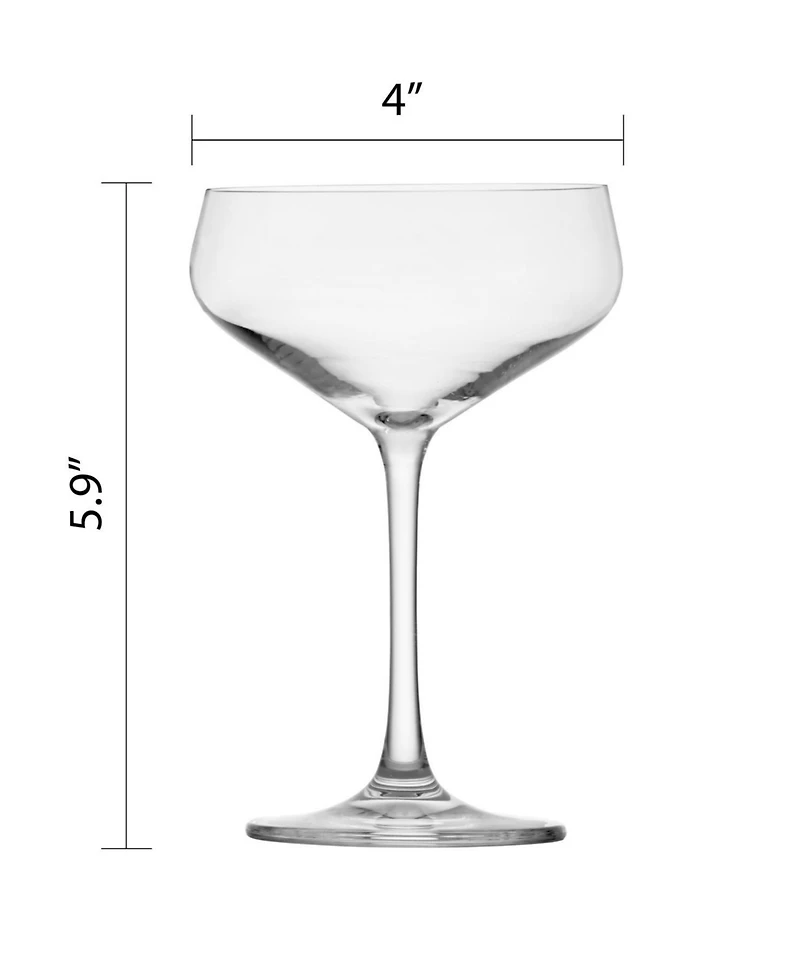 Zwiesel Glas Bar Special Coupe Cocktail Glasses, Set of 6