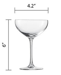 Zwiesel Glas Bar Special Coupe Champagne Glasses, Set of 4