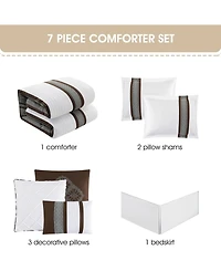 Stratford Park Durango Stripes 7-Pc. Comforter Set