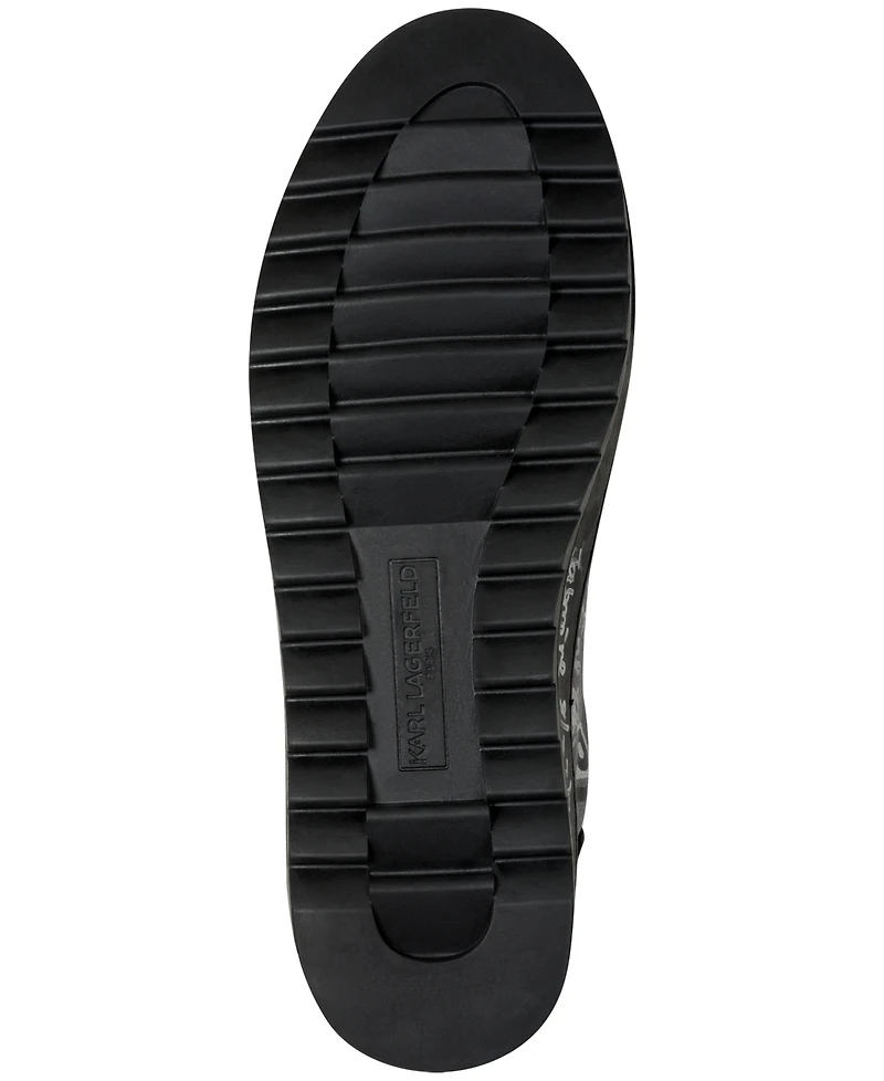 Karl Lagerfeld Men's Michel Logo Lace-Up Sneakers