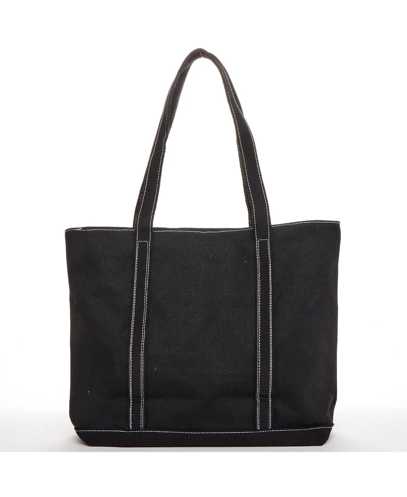 Susu Women's Canvas Laptop Tote Bag Commuter Work Everyday Shoulder Purse