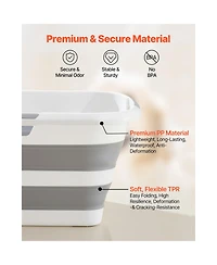 Cozito Collapsible Dog Bathtub Pet Bathing Grooming Wash Station with Drainage Hole