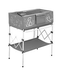 Cozito Elevated Collapsible Dog Bathtub 100 L Pet Grooming Wash Station with Drain Hose