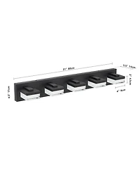 Busdays Modern 5 Light Led Bathroom Vanity Lights Over Mirror Wall Fixture