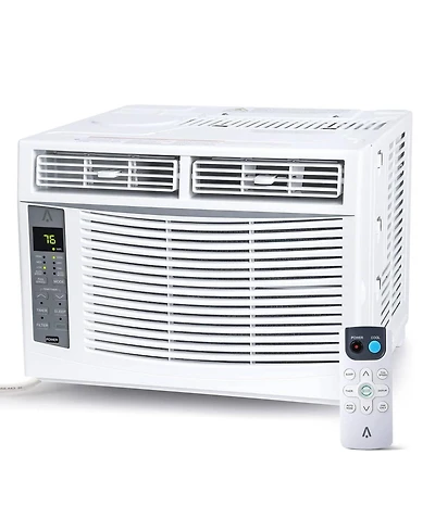 Xo 6000 Btu Window Air Conditioner with Remote Control and Wifi, Cools Rooms Up to 250 Sq. ft. Easy Install Kit, for Bedroom, Office