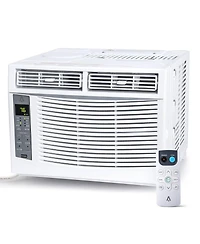 Xo 6000 Btu Window Air Conditioner with Remote Control and Wifi, Cools Rooms Up to 250 Sq. ft. Easy Install Kit, for Bedroom, Office