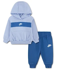 Nike Baby Boys' Sportswear Color-block Hoodie and Jogger Pants, 2-Piece Set
