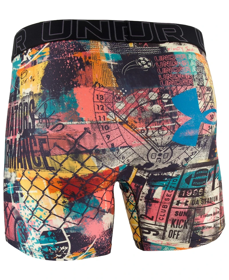 Under Armour Men's Performance Tech Mesh Novelty 6" Boxer Briefs