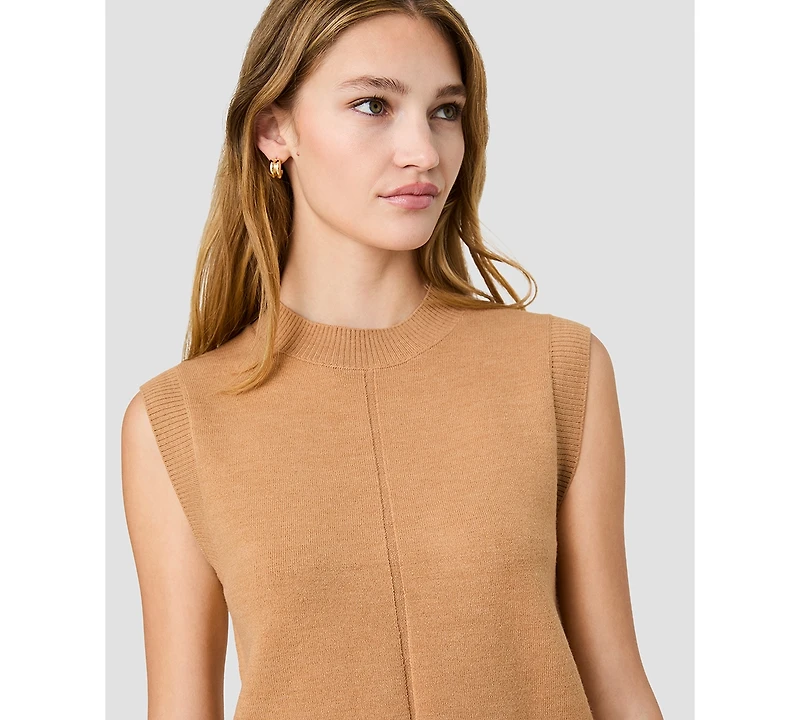 French Connection Women's Babysoft Vertical Tick Sleeveless Knit Top