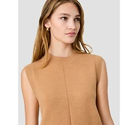 French Connection Women's Babysoft Vertical Tick Sleeveless Knit Top