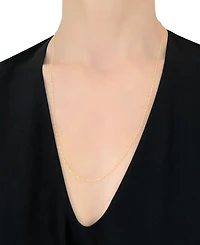 24" Singapore Chain Necklace (7/8mm) in 14k Gold