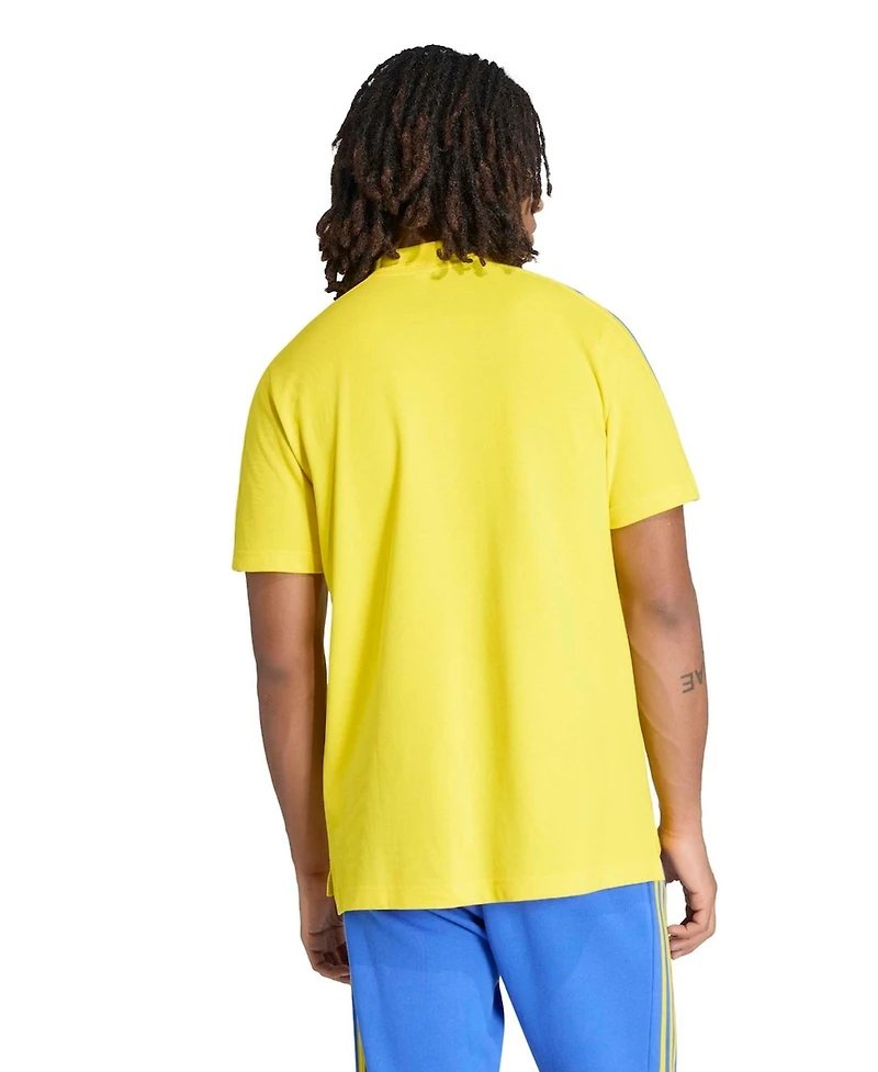 Adidas Men's Yellow Club America Alphaskin Polo Shirt