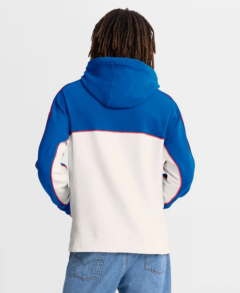 Fanatics Men's Royal/White Paris Saint-Germain Retro Overhead Tri-Blend Hoodie