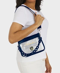 Wear by Erin Andrews Milwaukee Brewers Plastic Chain Mini Crossbody Bag