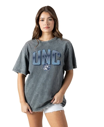 Gameday Couture Women's Gray North Carolina Tar Heels Snow Washed Relaxed Fit Classic T-Shirt