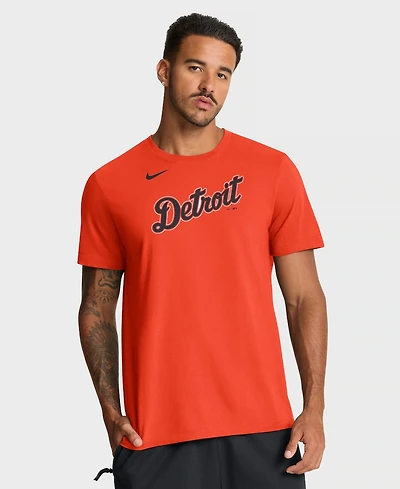 Nike Men's Orange Detroit Tigers Alternate Wordmark T-Shirt