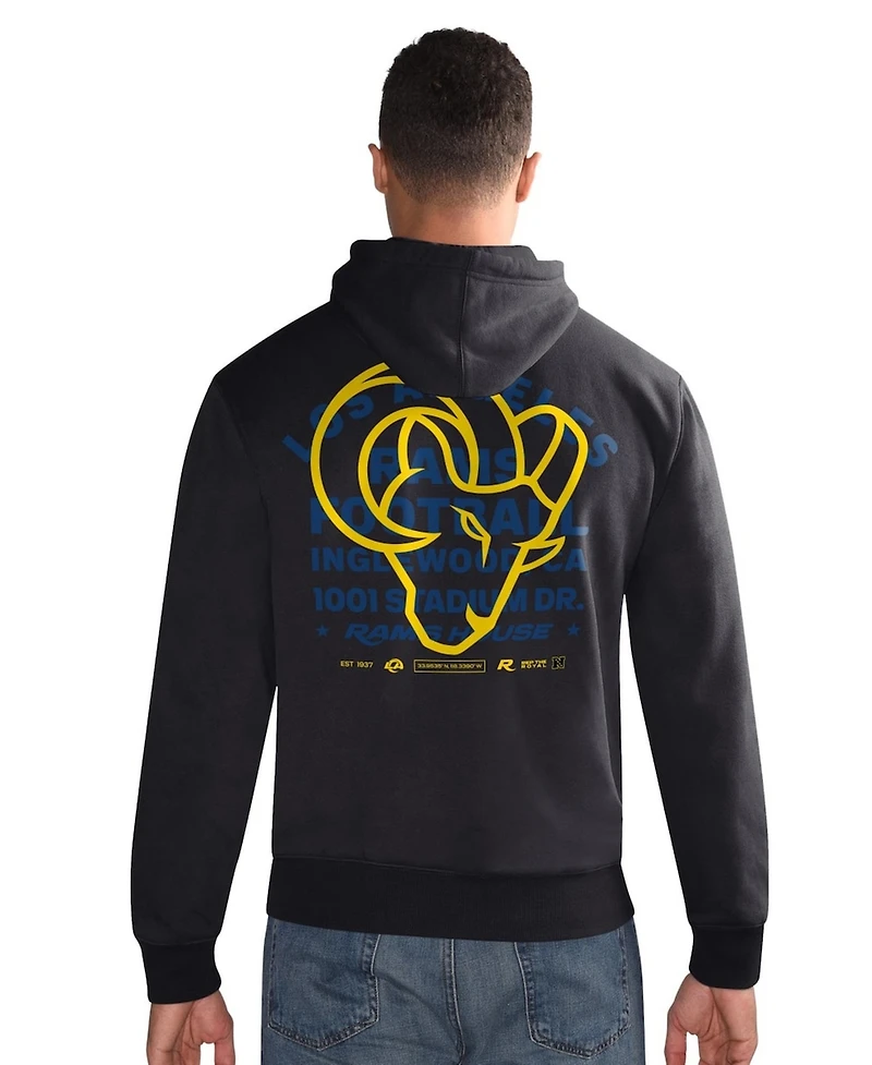 Starter Men's Black Los Angeles Rams Rookie Hoodie