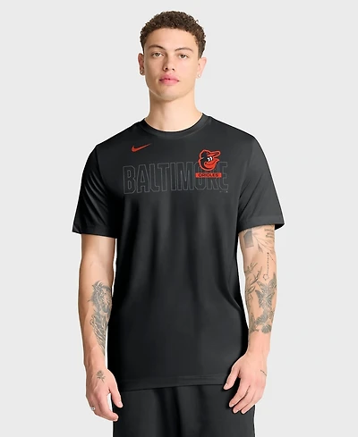 Nike Men's Black Baltimore Orioles Knockout Team Legend Dri-fit T-Shirt