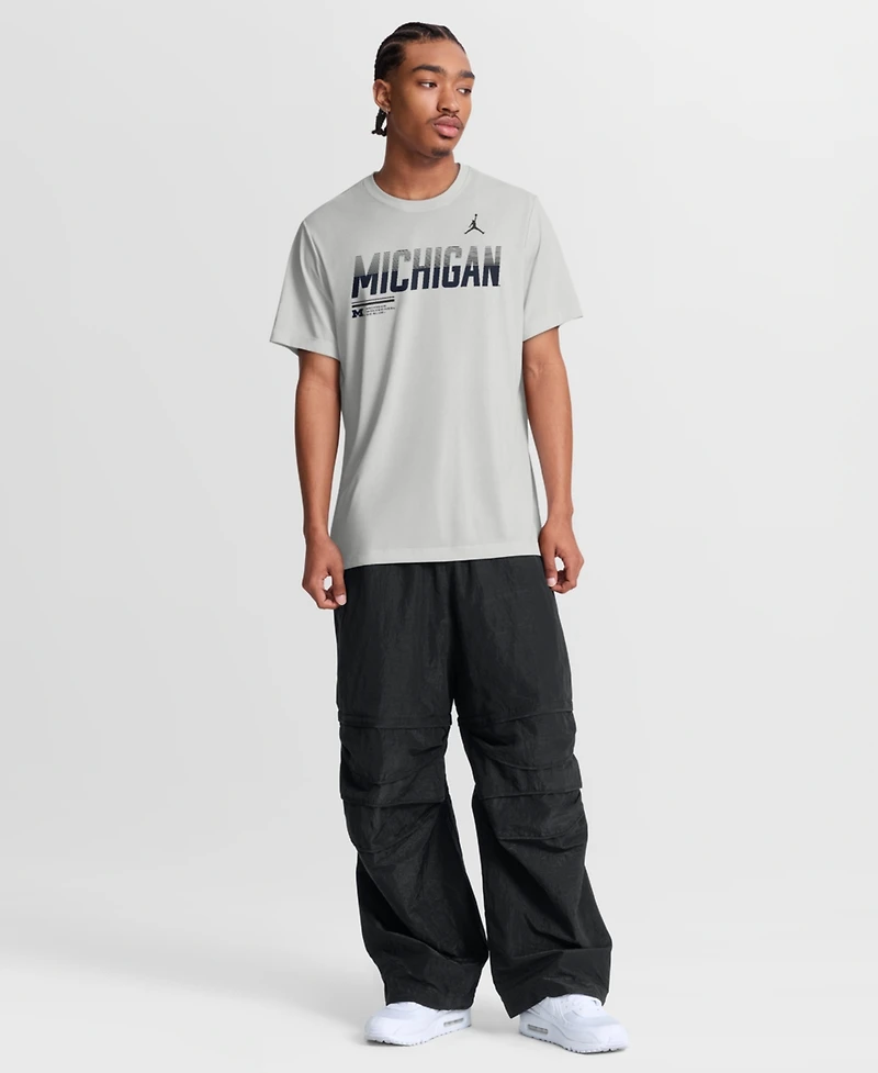 Jordan Men's Gray Michigan Wolverines Sideline Legend Dri-fit T-Shirt