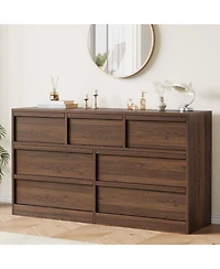 gaomon 7 Drawer Dresser for Bedroom, 54 inch Wide, Chest of Drawers with Large Storage, Wooden Organizer Living Room, Entryway