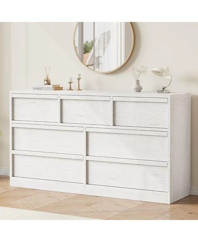 gaomon 7 Drawer Dresser for Bedroom, 54 inch Wide, Chest of Drawers with Large Storage, Wooden Organizer Living Room, Entryway