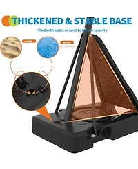 Xo 52" Basketball Hoop System, 4.9-10FT Adjustable Height, Shatterproof Pc Backboard, Portable with Wheels for Backyard Driveway