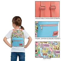 Spongebob Squarepants Character All Over Print 11 Inch Mini Backpack