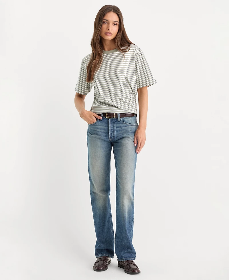Good American Women's Vintage Straight Mid-Rise Jeans