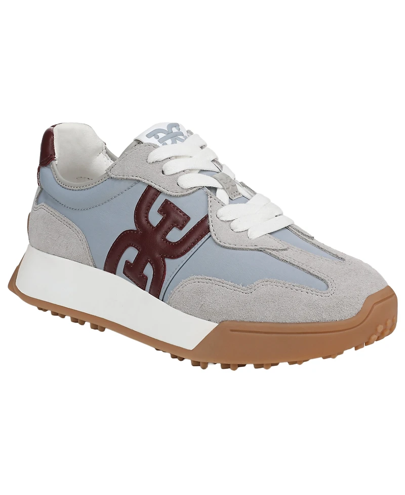 Sam Edelman Women's Langley Emblem Lace-Up Trainer Sneakers