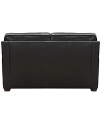 Gaspare 64" Leather Loveseat, Macy's Exclusive