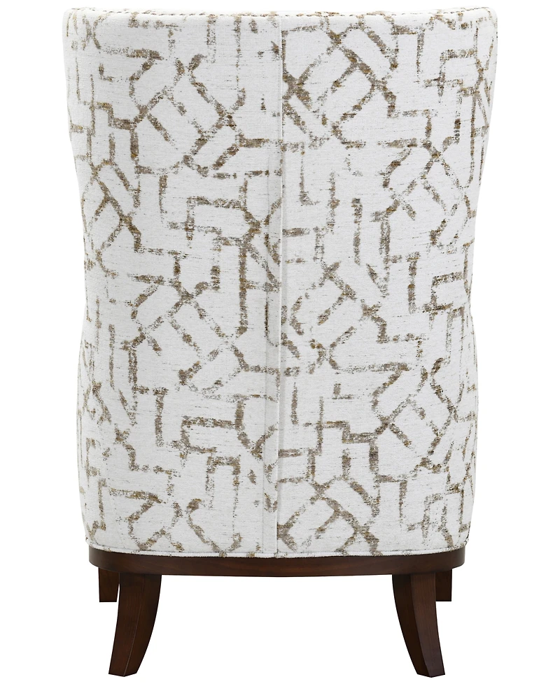 Gaspare 2-Piece Fabric Wing Chair and Ottoman Set, Macy's Exclusive