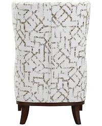 Gaspare 2-Piece Fabric Wing Chair and Ottoman Set, Macy's Exclusive