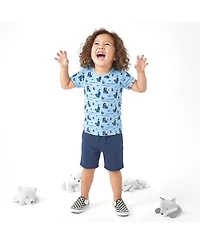 Mightly Toddler Girls Fair Trade Organic Cotton Ribbed Scoop Neck Tee