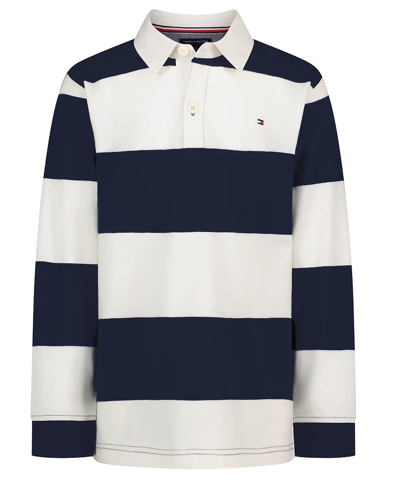 Tommy Hilfiger Boys' 8-20 Striped Rugby Polo Shirt