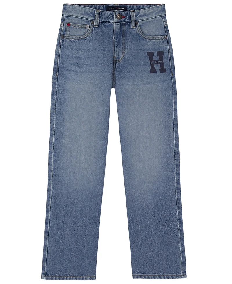 Tommy Hilfiger Boys' 8-20 Straight-Leg Logo Jeans