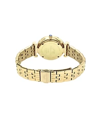 Porsamo Bleu Women's Emma Stainless Steel Gold Tone and Mop Dial Watch 1142BEMS