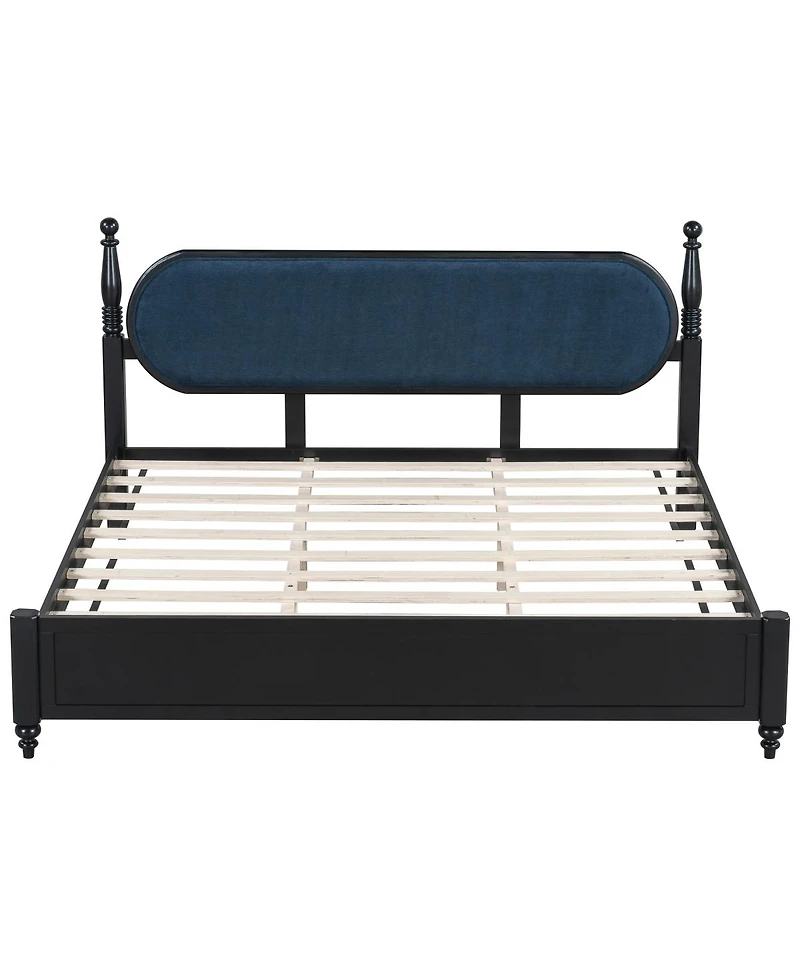 Streamdale Furniture Solid Wood Platform Bed Frame
