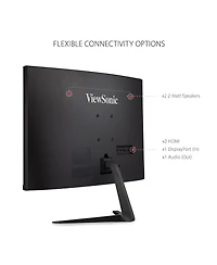 ViewSonic VX2718-2KPC-mhd 27" Wqhd 165Hz Mva Led Curved Gaming Monitor