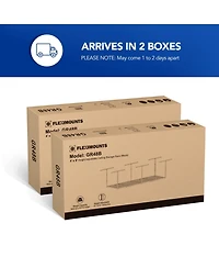 Fleximounts 2 Pack Overhead Garage Storage Adjustable Ceiling Rack