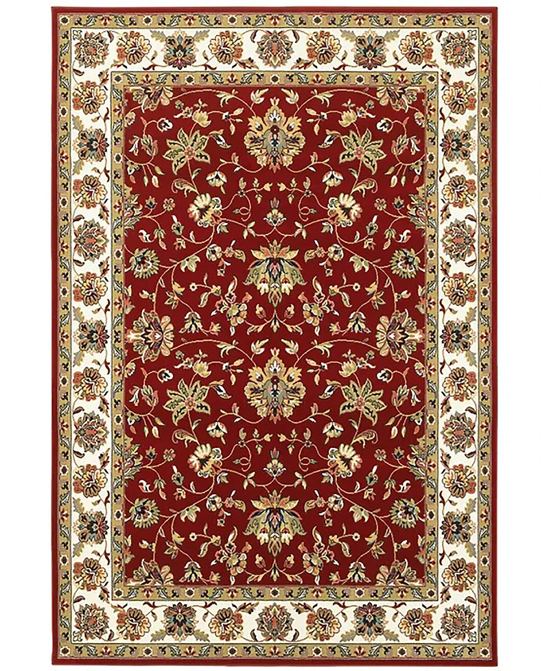 Closeout! Oriental Weavers Kashan 4929R Red/Ivory 6'7" x 9'6" Area Rug