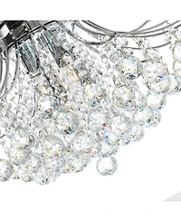 Cwi Lighting Princess 20" Metal 6-Light Crystal Flush Mount