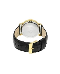 Porsamo Bleu Men's Veritas 2 Genuine Leather Band Watch 1362EVEL