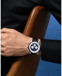 Porsamo Bleu Men's Arthur Genuine Leather Band Watch 1091CARL