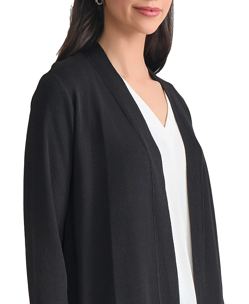 Jones New York Women's Relaxed V-Neck Open Cardigan