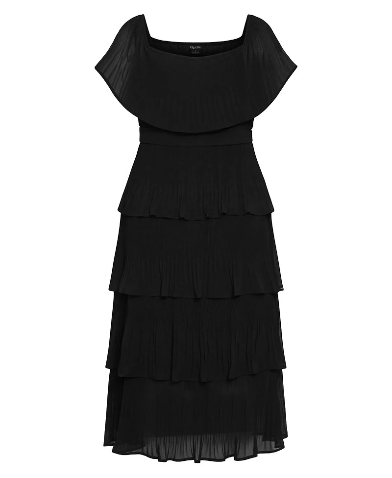 City Chic Plus Night Garden Maxi Dress