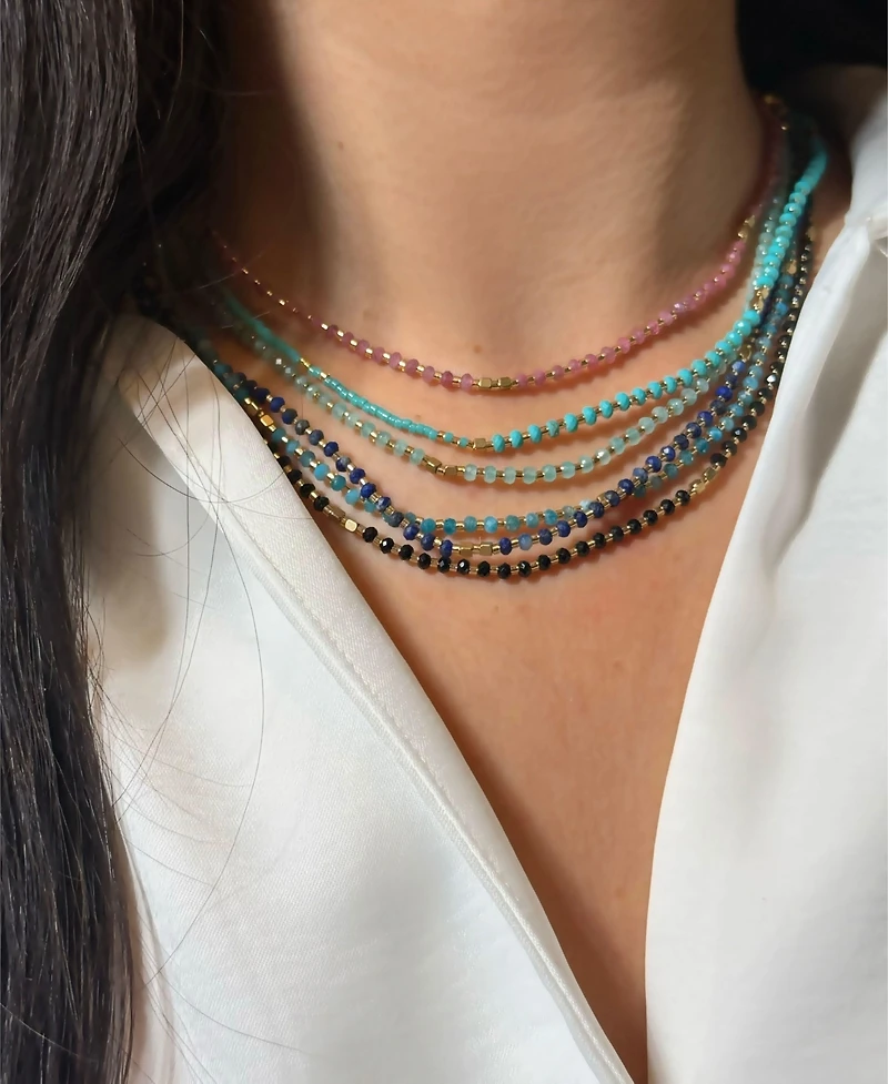 Lumira Mini Beaded Gemstone Necklace